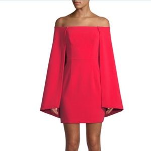 Black Halo cape dress